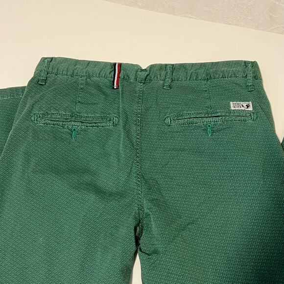 Hero Seven France Mens' Green Pattern Chino Pants 32 x 30 - Picture 3 of 15
